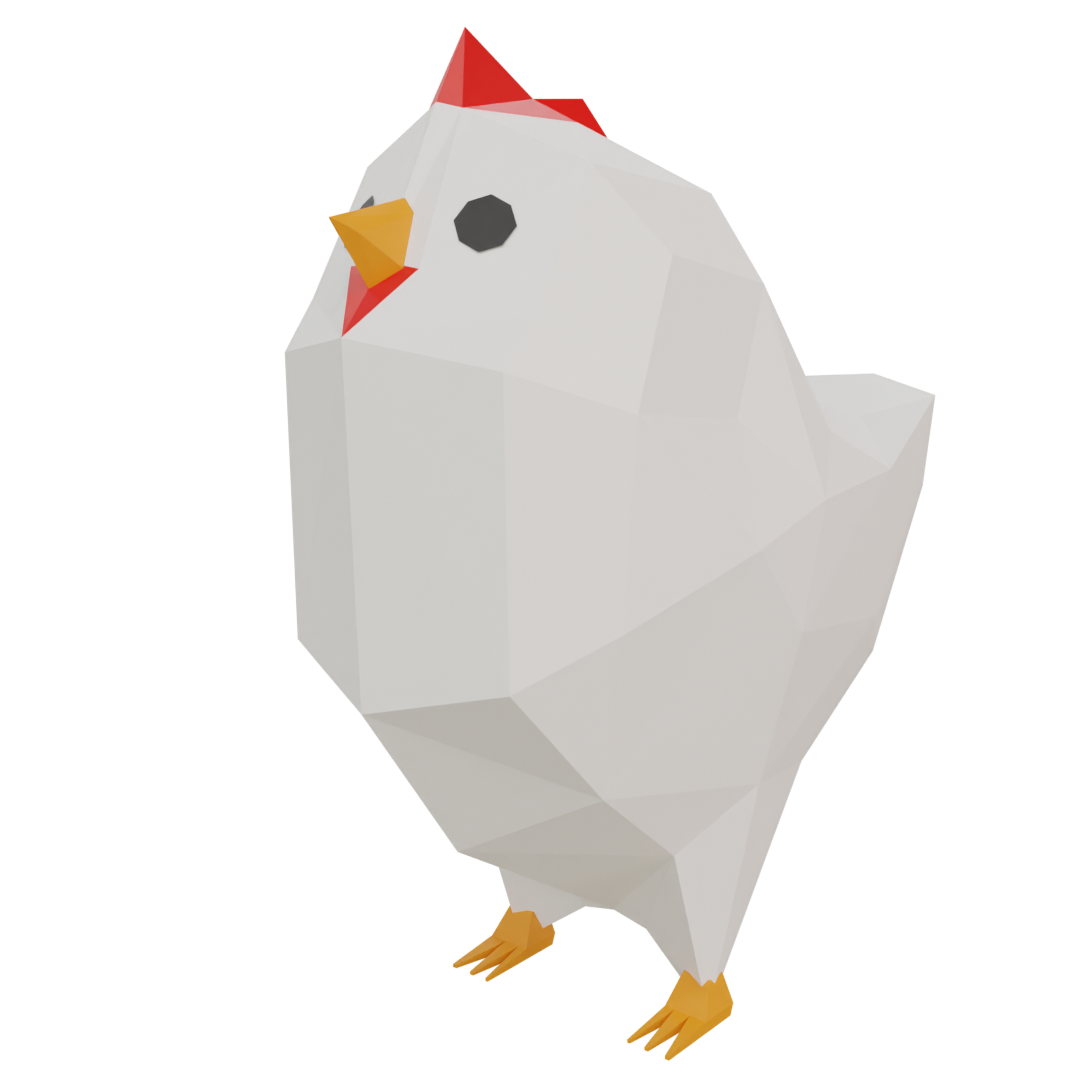 Low Poly Chicken preview image 1